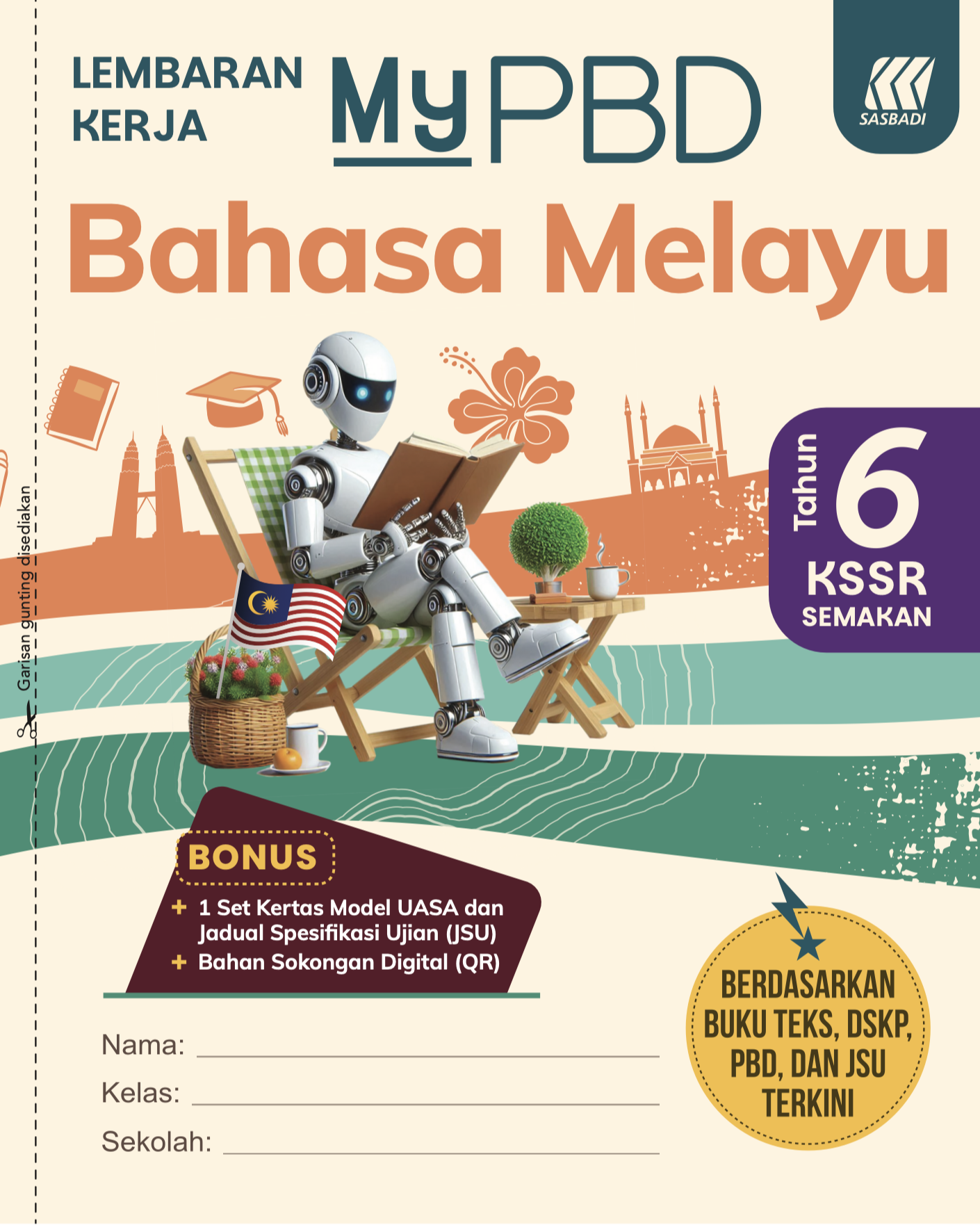 Lembaran Kerja MyPBD KSSR Bahasa Melayu Tahun 6 Cover